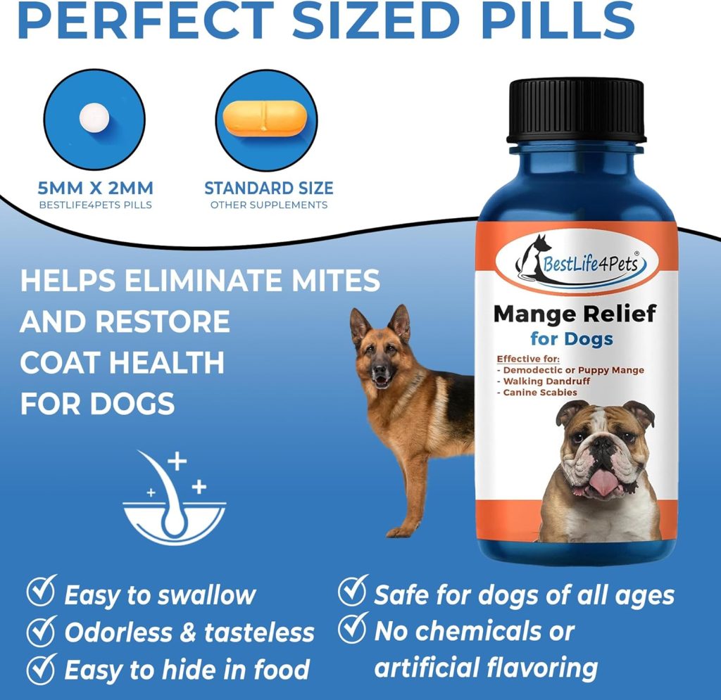 BestLife4Pets Demodectic Mange Relief for Dogs