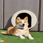 dog gate with cat door