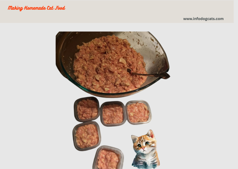 Making Homemade Cat Food cats