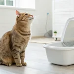 How to Stop Your Cat Peeing Outside the Litter Box (2026) - Australian Pet Guide Happy cat sitting next to clean litter box in bright home - solving cat peeing outside litter box problems
